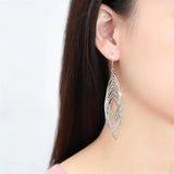 TK3500 - High polished (no plating) Stainless Steel Earrings with No Stone - Alamode - Flyclothing LLC