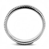 TK3503 - High polished (no plating) Stainless Steel Ring with No Stone - Alamode - Flyclothing LLC