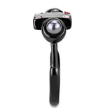 TK3513 - IP Light Black (IP Gun) Stainless Steel Ring with Synthetic Pearl in Gray - Alamode - Flyclothing LLC