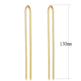 TK3532 - IP Rose Gold(Ion Plating) Stainless Steel Earrings with No Stone - Alamode - Flyclothing LLC