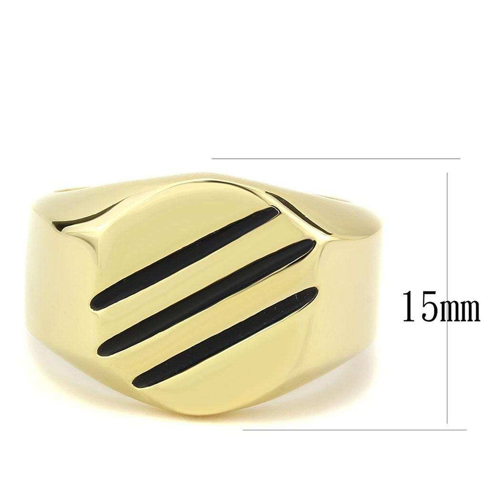 TK3598 - IP Gold(Ion Plating) Stainless Steel Ring with No Stone - Alamode - Flyclothing LLC