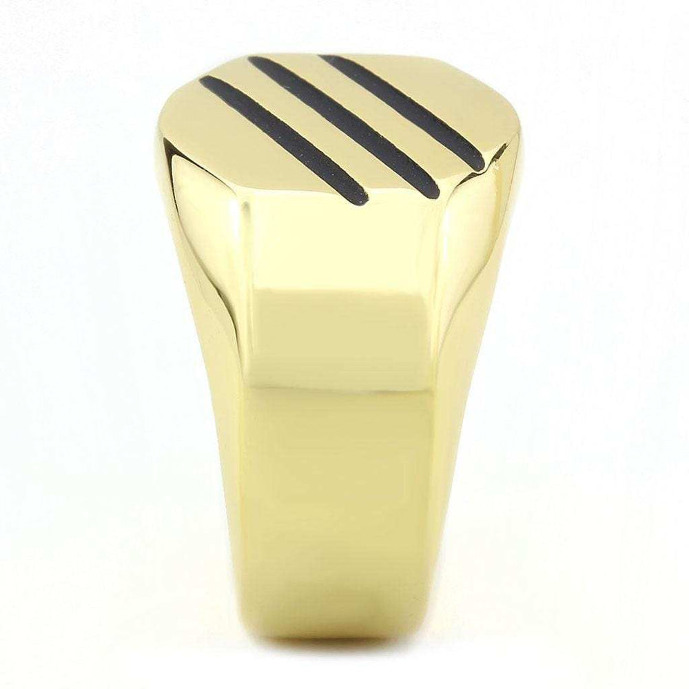 TK3598 - IP Gold(Ion Plating) Stainless Steel Ring with No Stone - Alamode - Flyclothing LLC