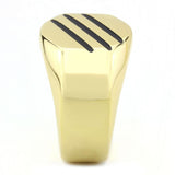 TK3598 - IP Gold(Ion Plating) Stainless Steel Ring with No Stone - Alamode