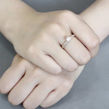 TK3605 - IP Gold(Ion Plating) Stainless Steel Ring with AAA Grade CZ in Clear - Alamode - Flyclothing LLC