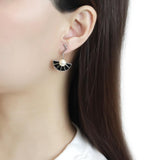 TK3612 - No Plating Stainless Steel Earrings with Synthetic Pearl in White - Alamode