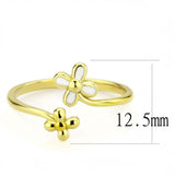 TK3631 - IP Gold(Ion Plating) Stainless Steel Ring with No Stone - Alamode