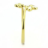 TK3631 - IP Gold(Ion Plating) Stainless Steel Ring with No Stone - Alamode - Flyclothing LLC