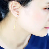 TK3681 - IP Gold(Ion Plating) Stainless Steel Earrings with AAA Grade CZ in Clear - Alamode - Flyclothing LLC