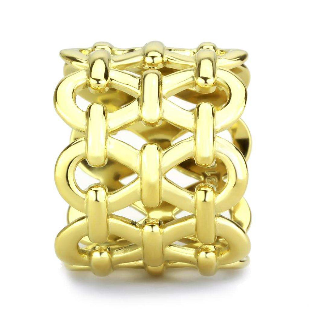 TK3716 - IP Gold(Ion Plating) Stainless Steel Ring with No Stone - Alamode - Flyclothing LLC