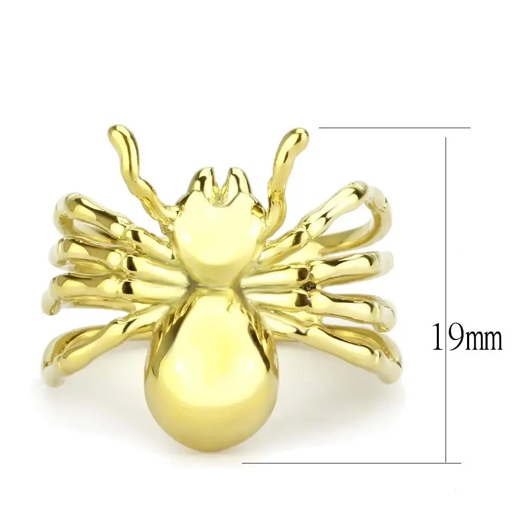 TK3718 - IP Gold(Ion Plating) Stainless Steel Ring with No Stone - Alamode - Flyclothing LLC