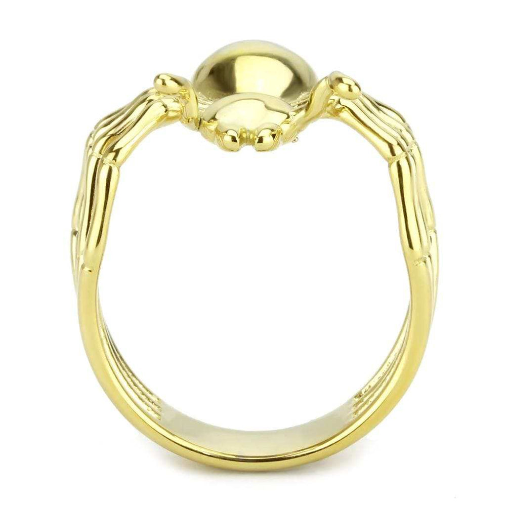 TK3718 - IP Gold(Ion Plating) Stainless Steel Ring with No Stone - Alamode - Flyclothing LLC