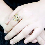 TK3718 - IP Gold(Ion Plating) Stainless Steel Ring with No Stone - Alamode - Flyclothing LLC