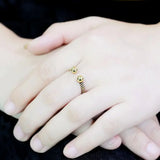 TK3719 - IP Gold(Ion Plating) Stainless Steel Ring with No Stone - Alamode - Flyclothing LLC