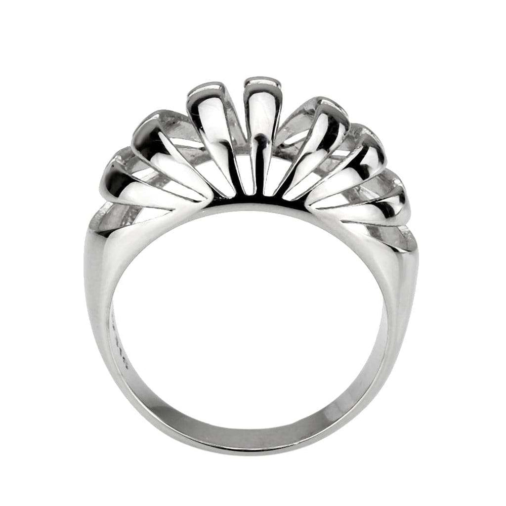 TK3732 High polished Stainless Steel Ring with NoStone in No Stone - Alamode - Flyclothing LLC