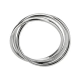 TK3743 - High polished Stainless Steel Interlocking Ring - Alamode - Flyclothing LLC
