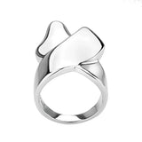TK3798 - High polished (no plating) Stainless Steel Ring with NoStone in No Stone - Alamode - Flyclothing LLC