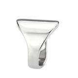 TK3801 - High polished (no plating) Stainless Steel Ring with NoStone in No Stone - Alamode - Flyclothing LLC