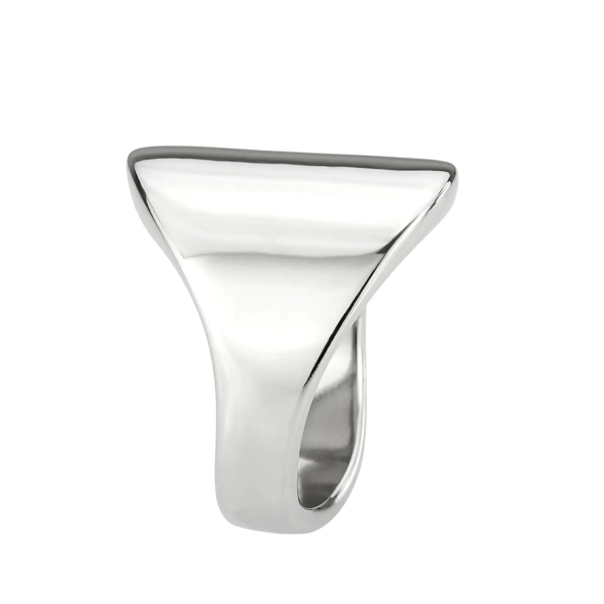 TK3801 - High polished (no plating) Stainless Steel Ring with NoStone in No Stone - Alamode - Flyclothing LLC
