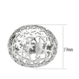 TK3802 - High polished (no plating) Stainless Steel Ring with NoStone in No Stone - Alamode - Flyclothing LLC