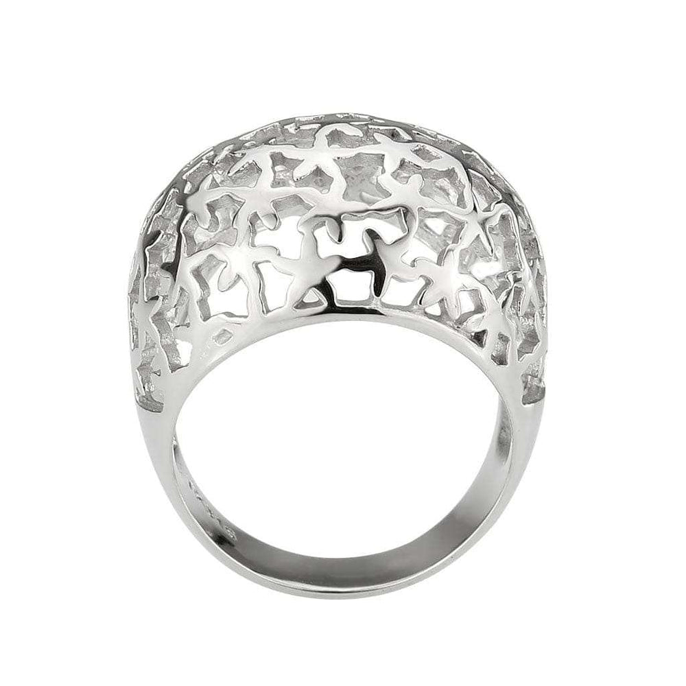 TK3802 - High polished (no plating) Stainless Steel Ring with NoStone in No Stone - Alamode - Flyclothing LLC