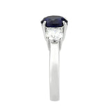 TK3808 - High polished (no plating) Stainless Steel Ring with Synthetic in Montana - Alamode - Flyclothing LLC
