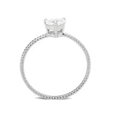IP Gold(Ion Plating) Stainless Steel Ring with AAA Grade CZ in Clear tk3859 - Alamode - Flyclothing LLC