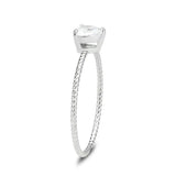 IP Gold(Ion Plating) Stainless Steel Ring with AAA Grade CZ in Clear tk3859 - Alamode - Flyclothing LLC