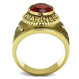 TK414703G - IP Gold(Ion Plating) Stainless Steel Ring with Synthetic Synthetic Glass in Siam - Alamode - Flyclothing LLC