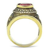 TK414703G - IP Gold(Ion Plating) Stainless Steel Ring with Synthetic Synthetic Glass in Siam - Alamode - Flyclothing LLC