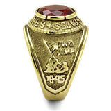 TK414703G - IP Gold(Ion Plating) Stainless Steel Ring with Synthetic Synthetic Glass in Siam - Alamode - Flyclothing LLC