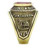 TK414703G - IP Gold(Ion Plating) Stainless Steel Ring with Synthetic Synthetic Glass in Siam - Alamode - Flyclothing LLC