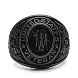 TK414704J - IP Black(Ion Plating) Stainless Steel Ring with Epoxy in Jet - Alamode - Flyclothing LLC