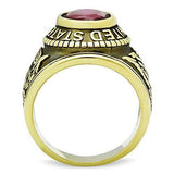 TK414706G - IP Gold(Ion Plating) Stainless Steel Ring with Synthetic Synthetic Glass in Siam - Alamode - Flyclothing LLC