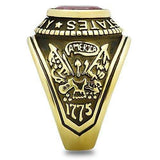 TK414706G - IP Gold(Ion Plating) Stainless Steel Ring with Synthetic Synthetic Glass in Siam - Alamode - Flyclothing LLC