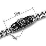 TK436 - High polished (no plating) Stainless Steel Bracelet with No Stone