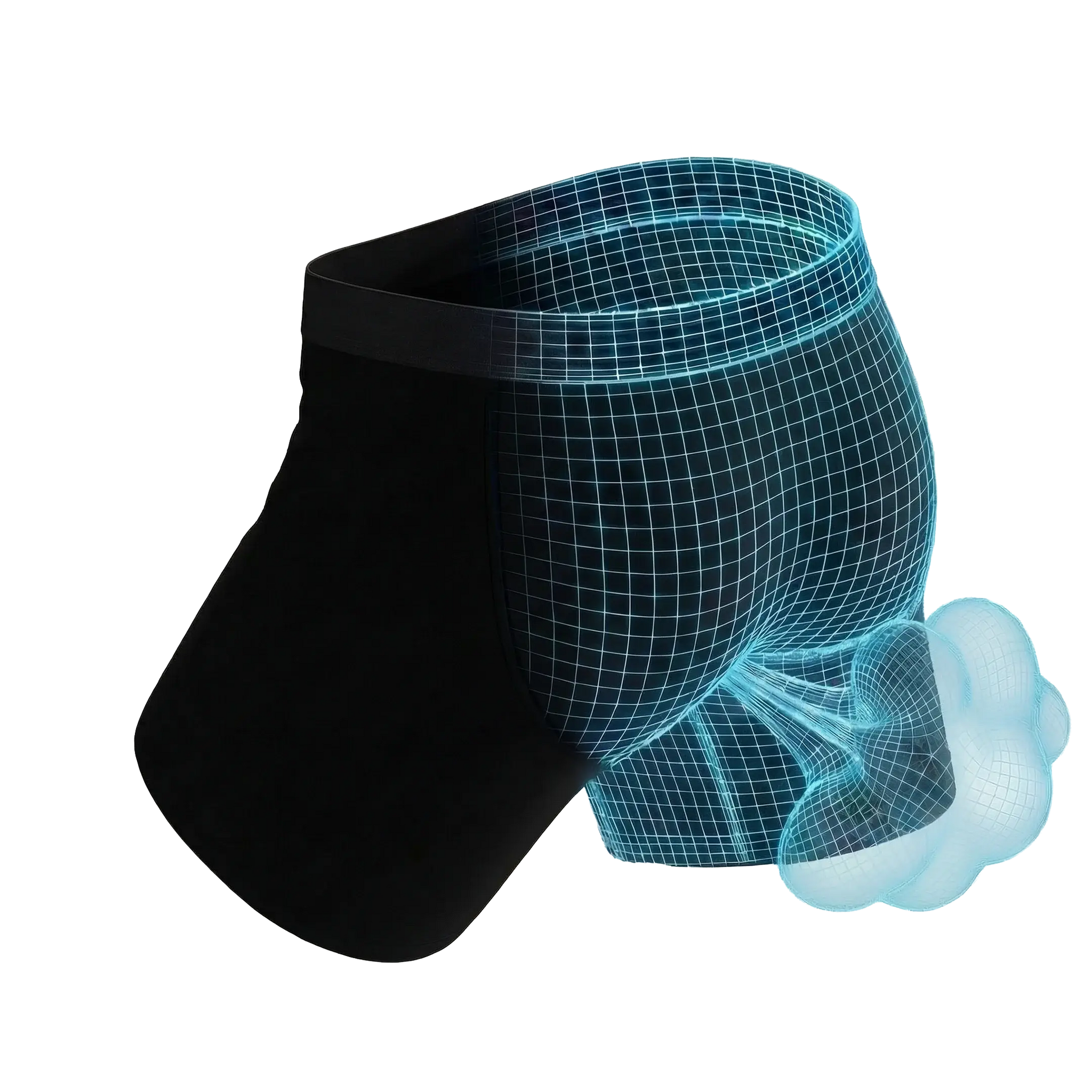 The Threat Level Midnight | Black Fart Proof Ball Hammock® Pouch Underwear - Shinesty - Flyclothing LLC