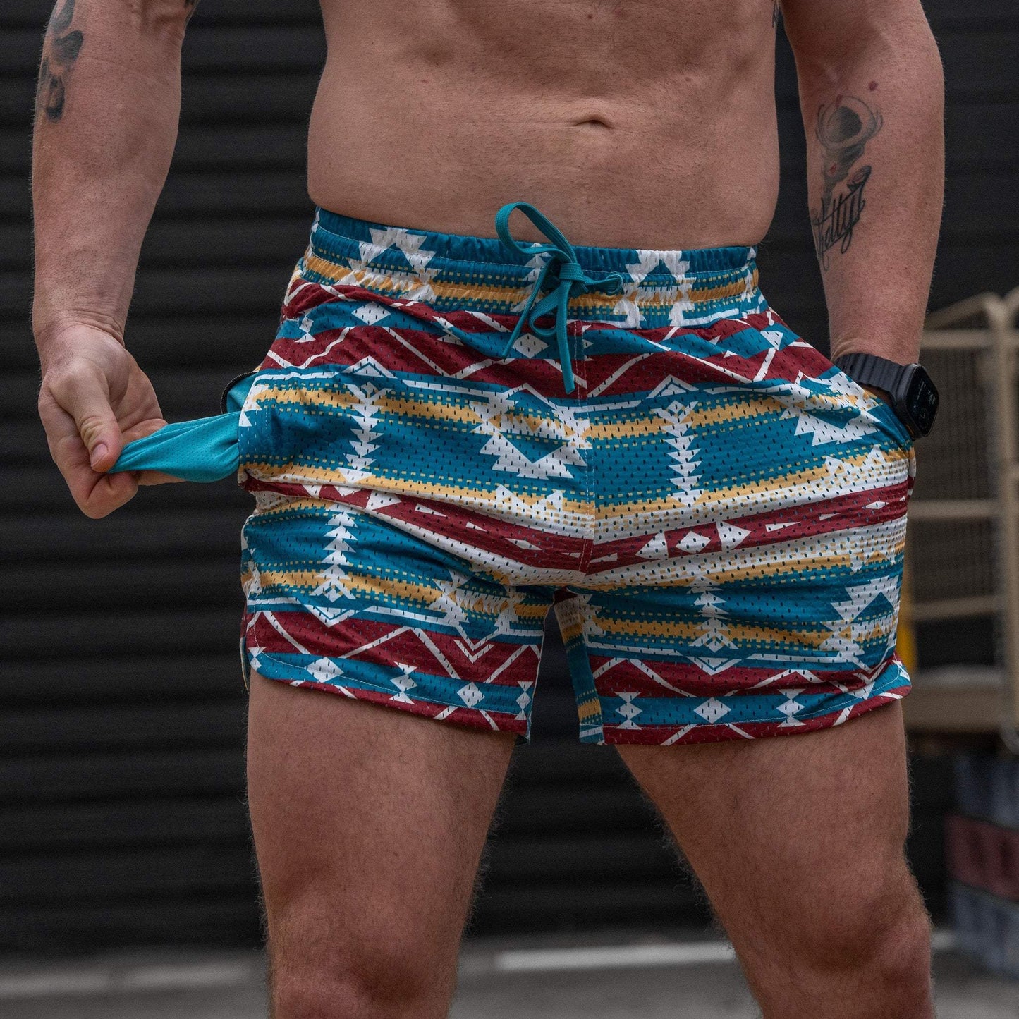 Men’s Double-Layer Mesh Training Shorts — 5" Inseam - DIRTY COWBOY USA - Flyclothing LLC
