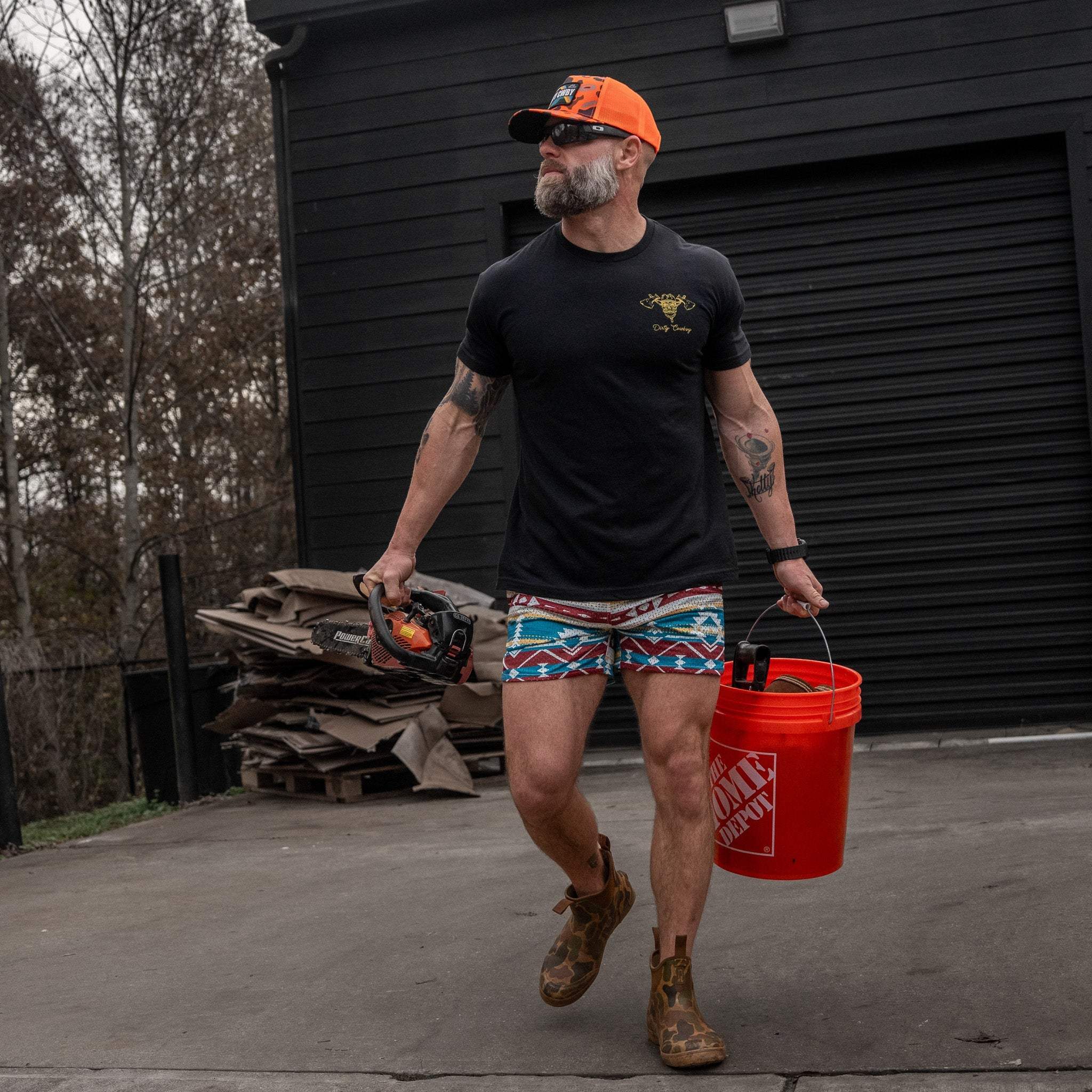 Men’s Double-Layer Mesh Training Shorts — 5" Inseam - DIRTY COWBOY USA - Flyclothing LLC