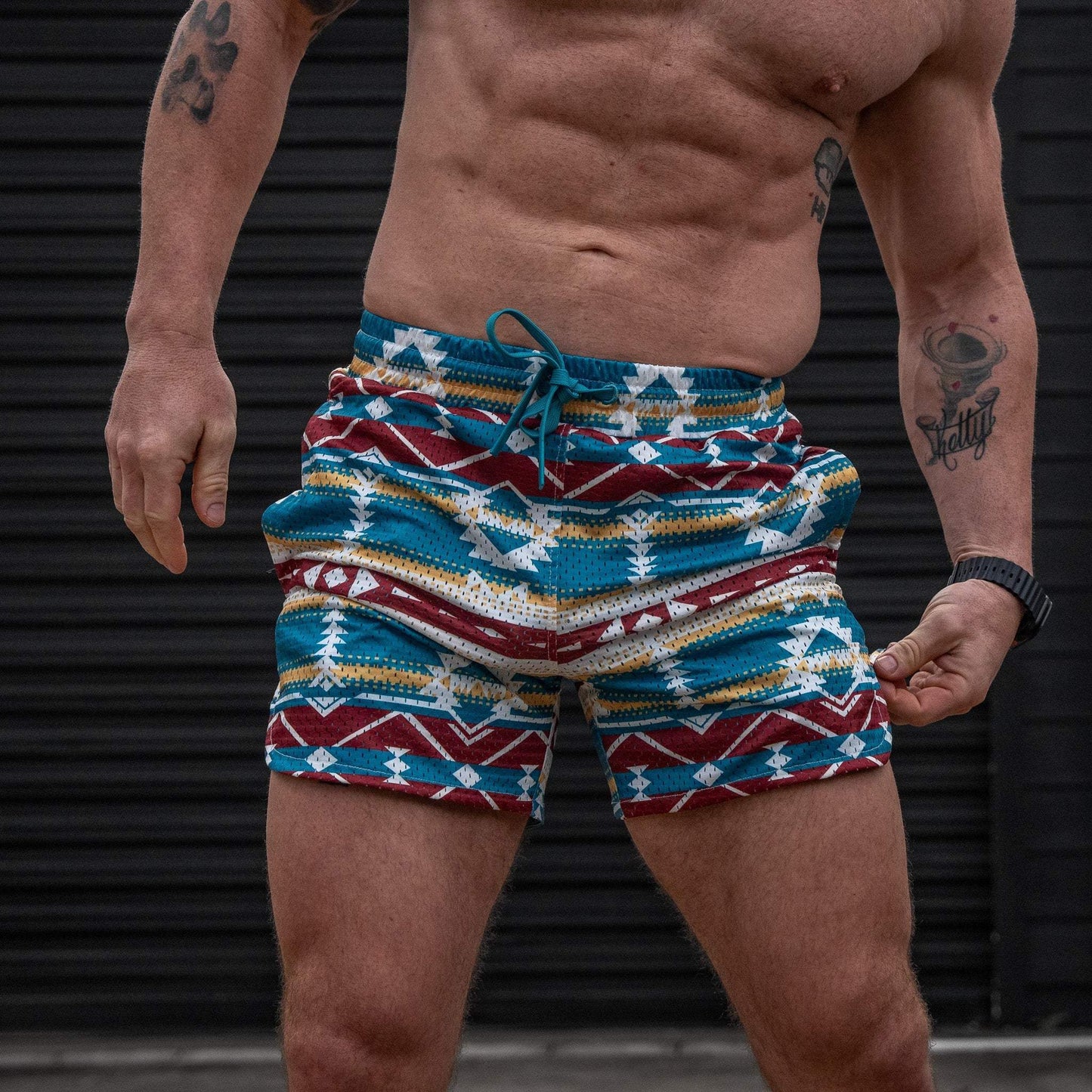 Men’s Double-Layer Mesh Training Shorts — 5" Inseam - DIRTY COWBOY USA - Flyclothing LLC
