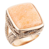 Yellow Agate and Golden Statement Ring - Barse Jewelry - Flyclothing LLC