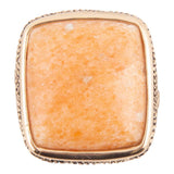 Yellow Agate and Golden Statement Ring - Barse Jewelry - Flyclothing LLC