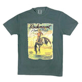 Rockmount Ranch Wear mens teal vintage bronc western t shirt - Rockmount Clothing - Flyclothing LLC
