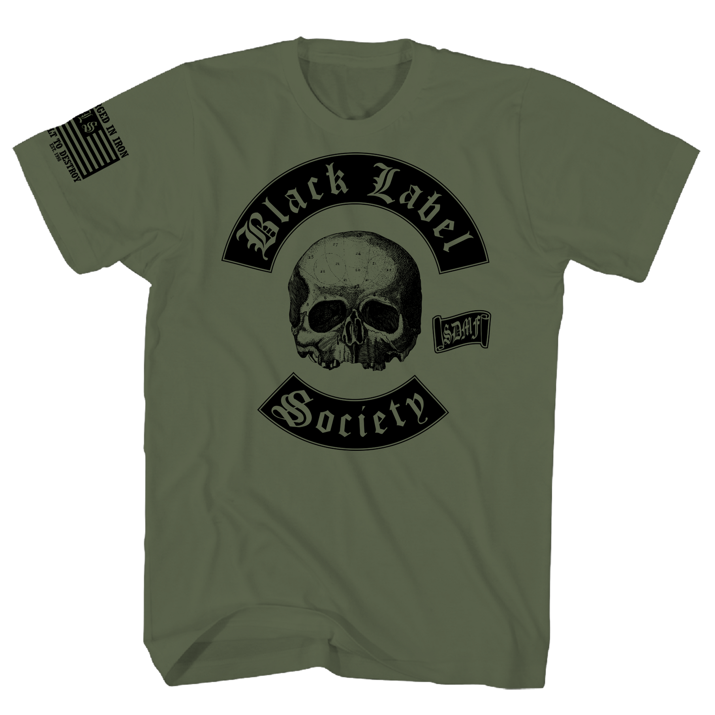 BLACK LABEL SOCIETY GREEN FLAG F/B