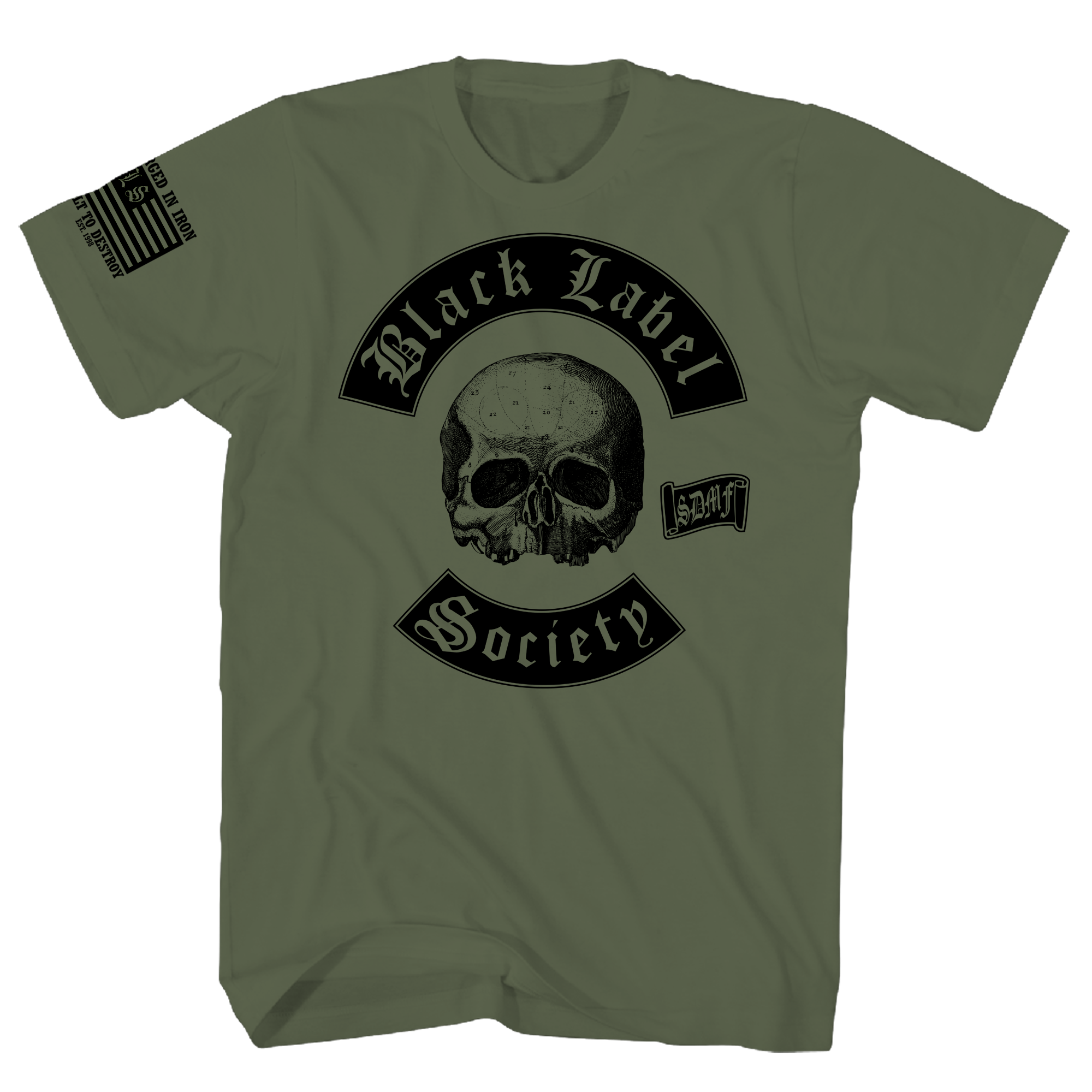 BLACK LABEL SOCIETY GREEN FLAG F/B