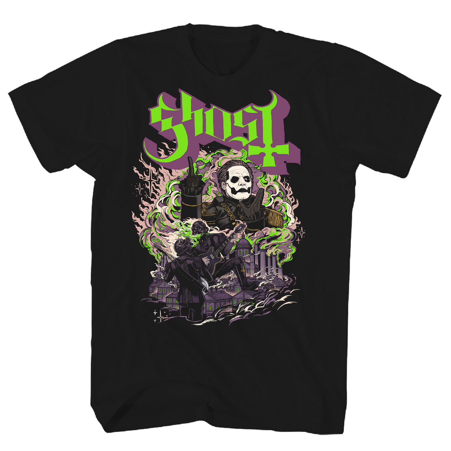 GHOST FOG BLACK T-SHIRT/S