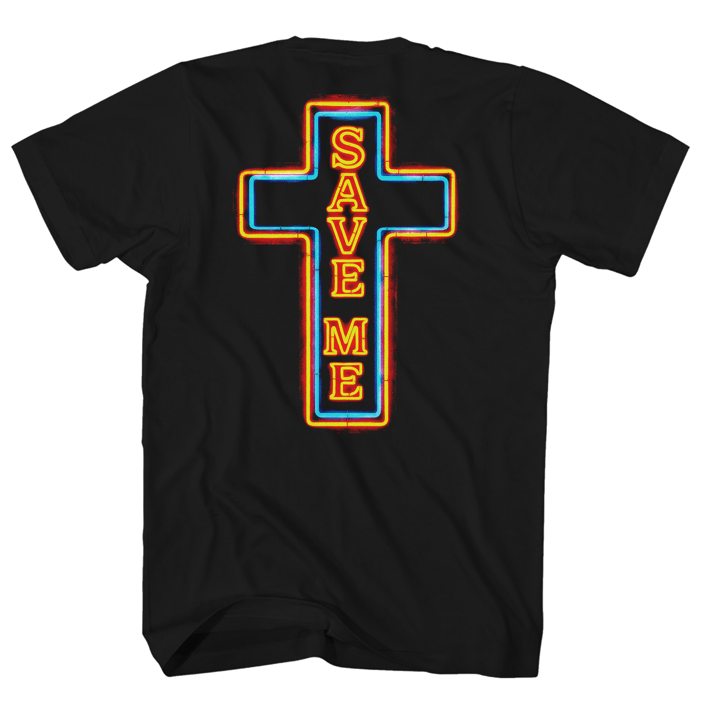 JELLY ROLL NEON PRAYING HANDS FRT/BACK BLACK T-SHIRT