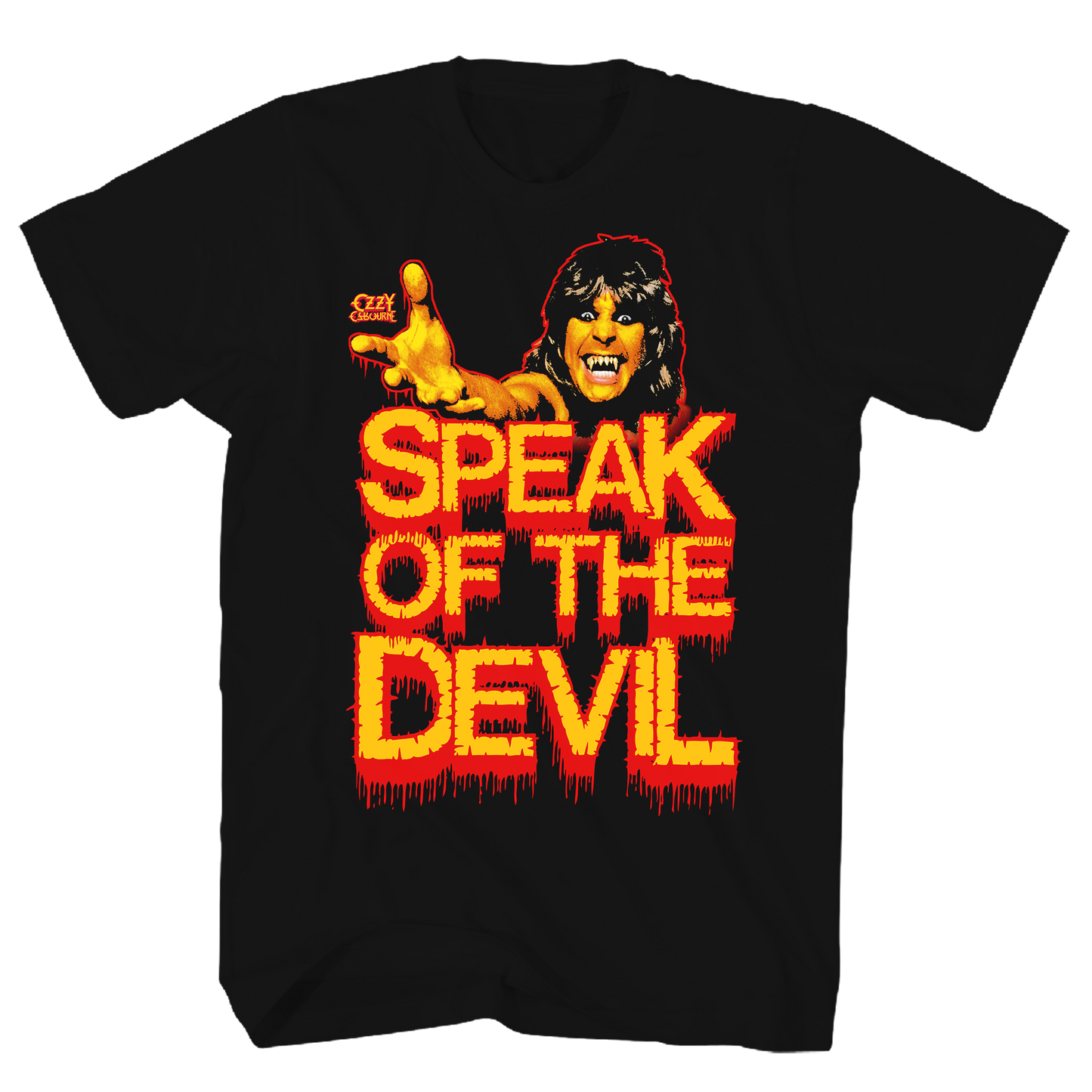 OZZY OSBORNE SPEAK OF THE DEVIL BLACK T-SHIRT