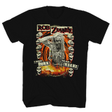 ROB ZOMBIE BORN TO GO INSANE BLACK T-SHIRT