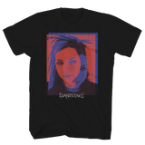 EVANESCENCE RED FACE PHOTO BLACK T-SHIRT
