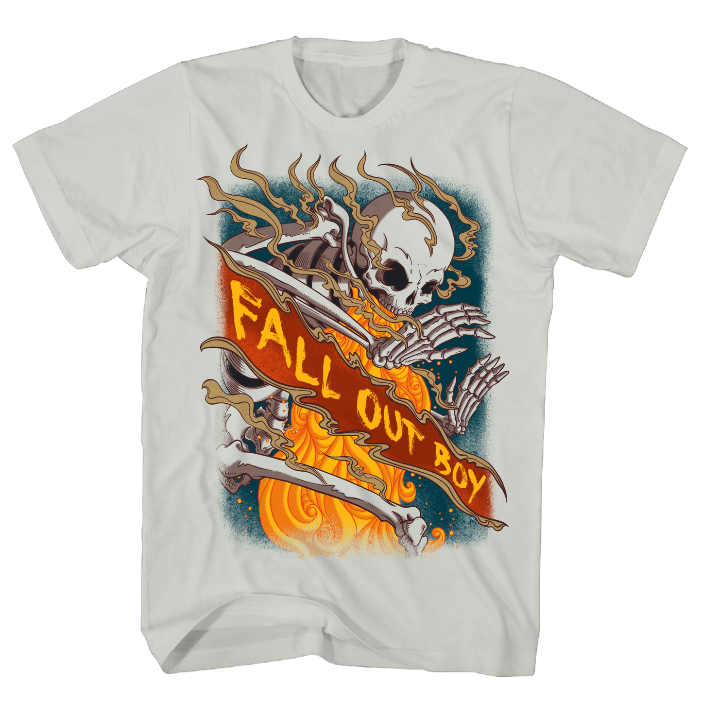 FALL OUT BOY SKELTON BLACK T-SHIRT
